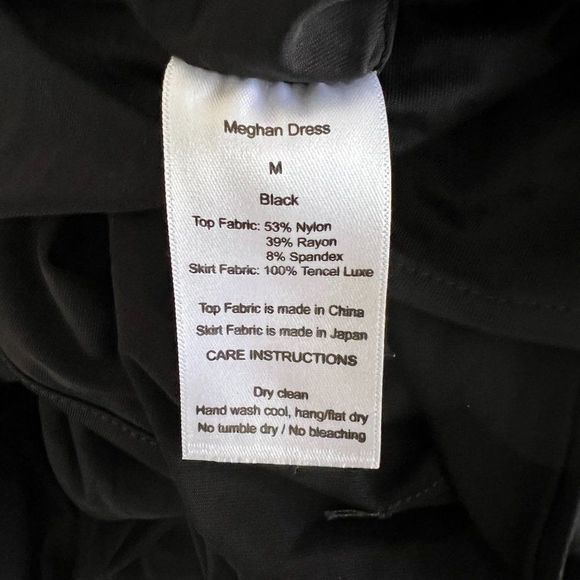 NWOT EMILIA GEORGE "Meghan Dress" Black Criss Cross Front‎ Maternity Dress (M) - Picture 13 of 16